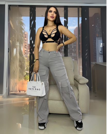 PANTALON CARGO TIRAS